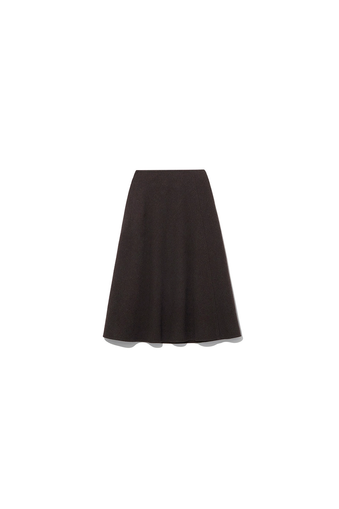 르917 FLUID ASYMMETRIC WOOL SKIRT [BROWN] 상품 이미지 1