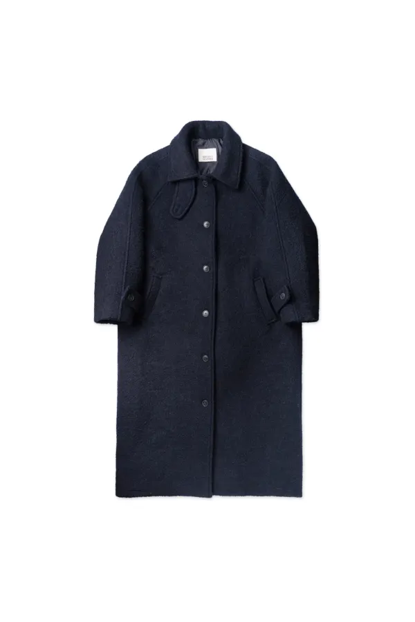Snug boucle coat_navy