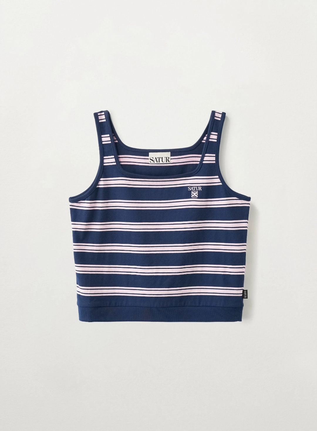 세터 (W) Square Neck Stripe Sleeveless - Pink 상품 이미지 1