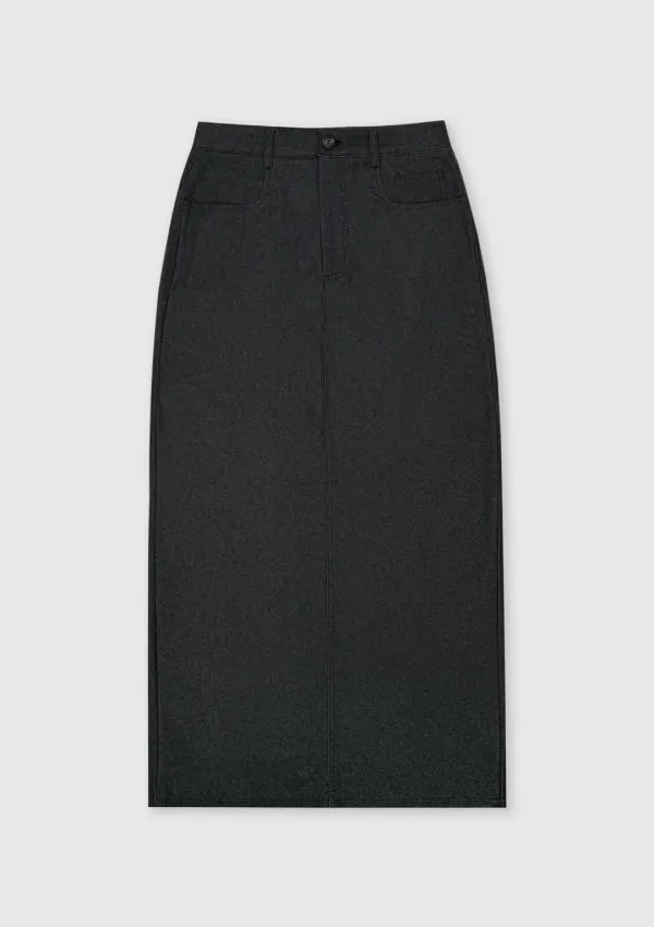 Node Skirt (Black Denim)