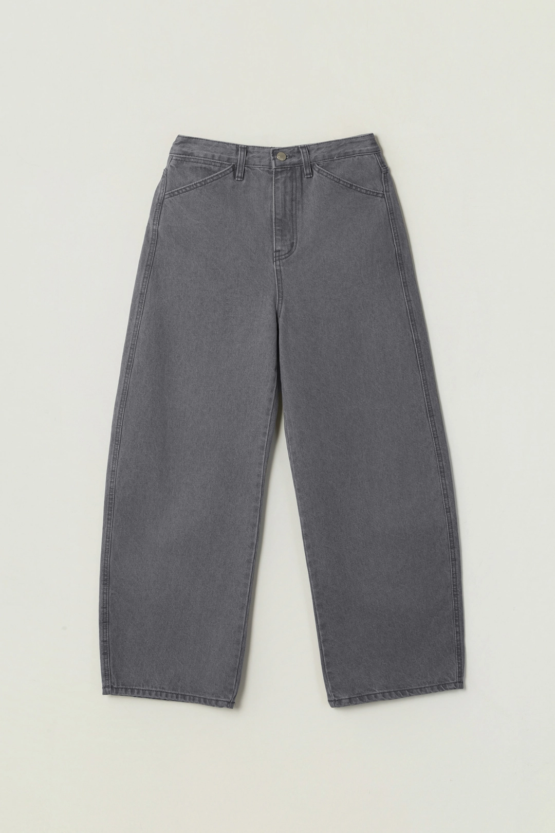 세이지먼트 ELI CURVED GRAY DENIM PANTS_GRAY 상품 이미지 1