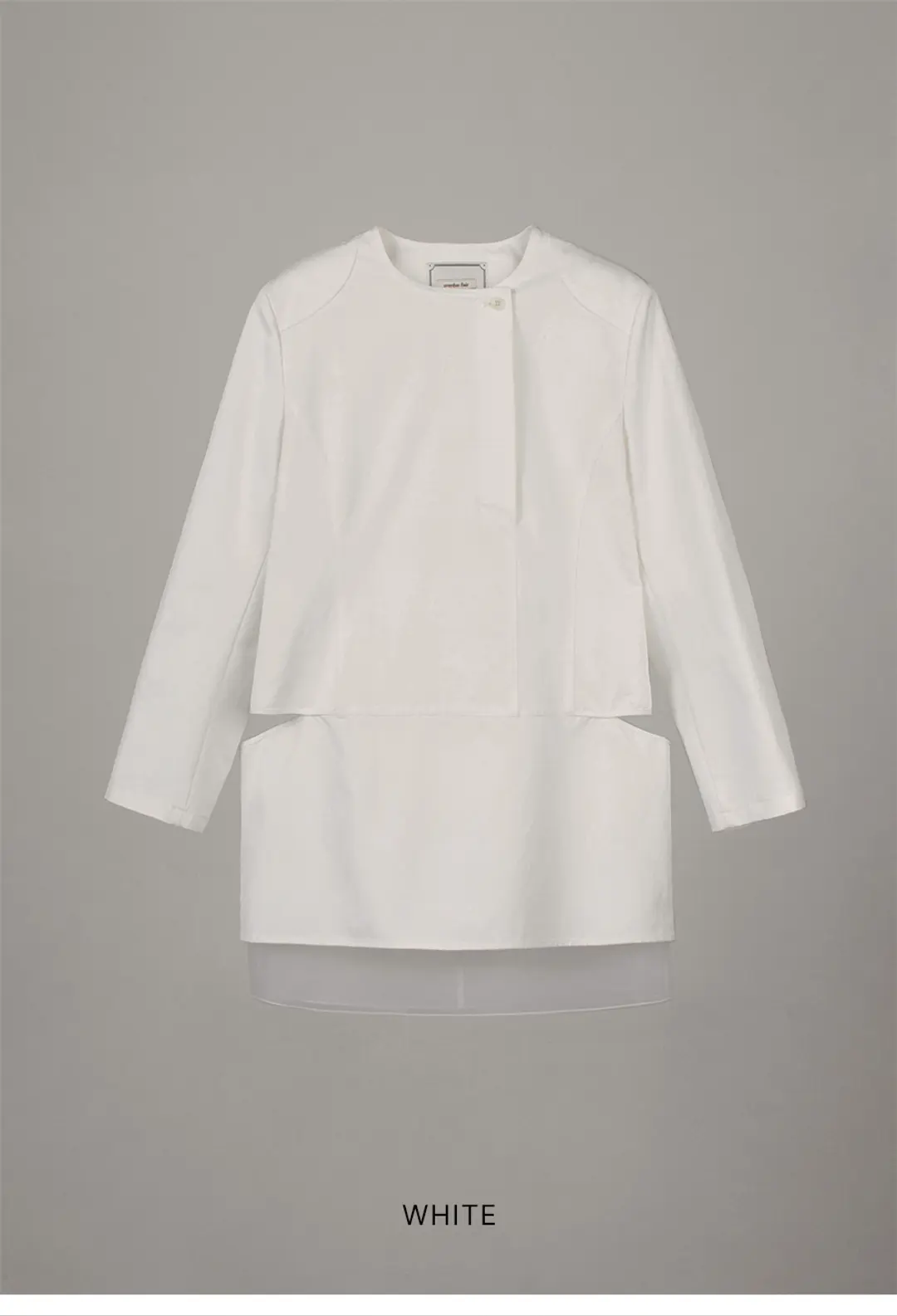 오버듀플레어 CUT-OUT LAYERED DRESS_WHITE 상품 이미지 3