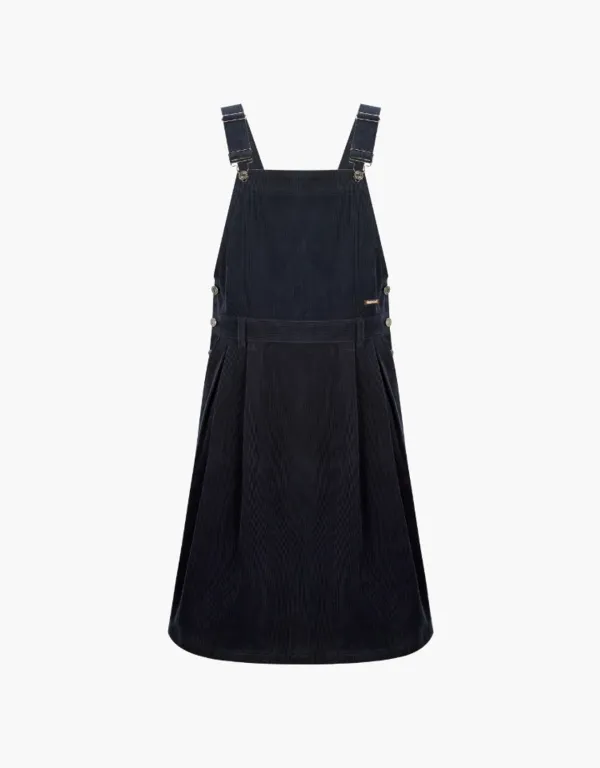 corduroy overall one-piece - navy