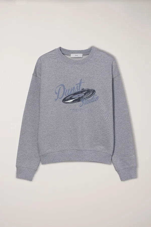 UNISEX VINYL SWEATSHIRT MELANGE GREY_UDTS6A115G2