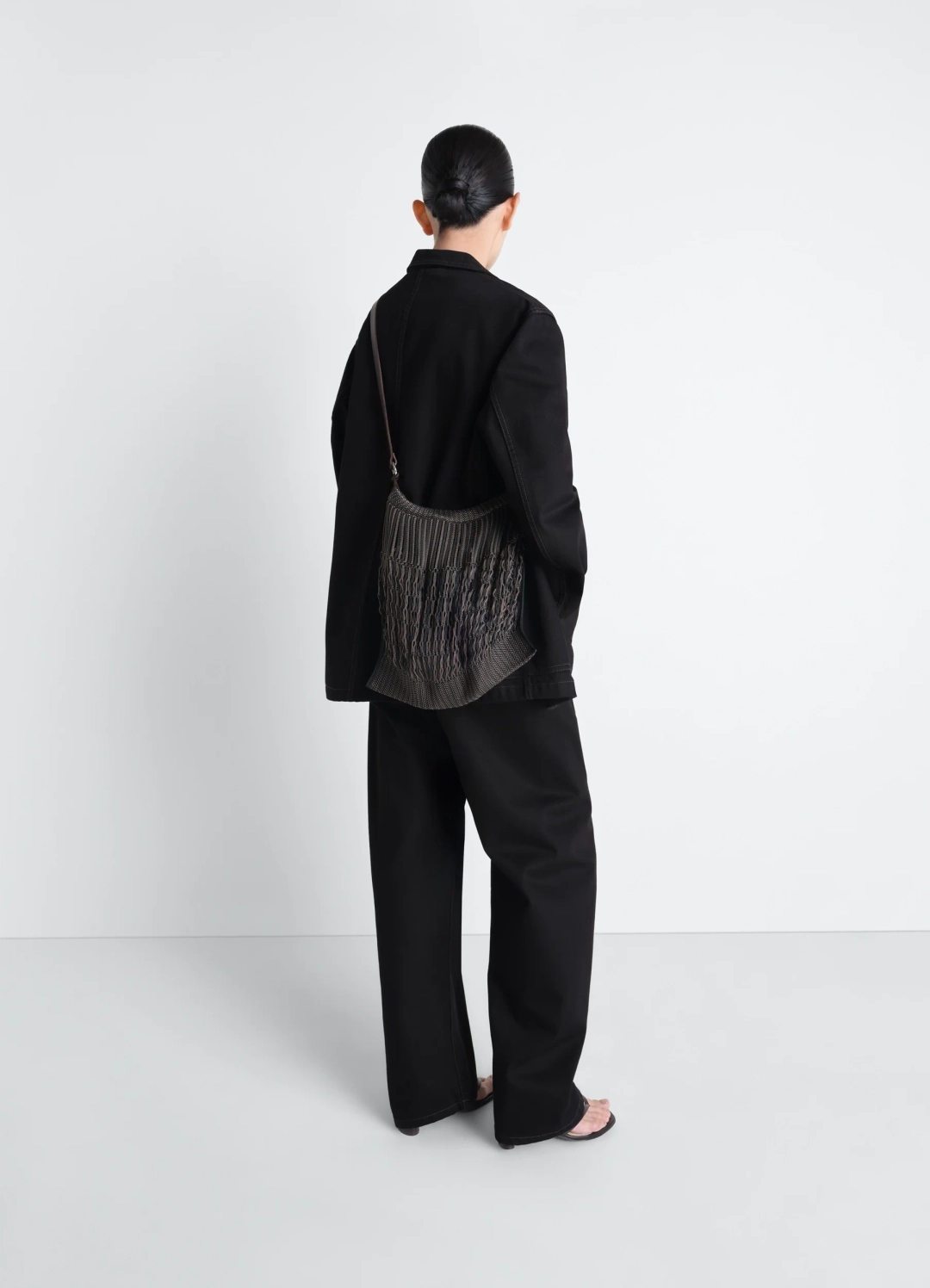 르메르 LARGE CROSSBODY FILT NET SHOPPING BAG 상품 이미지 2