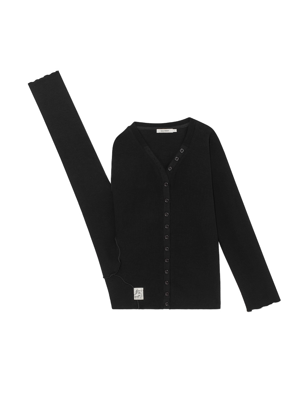 글로니 TILT BUTTON LONG SLEEVE (BLACK) 상품 이미지 2