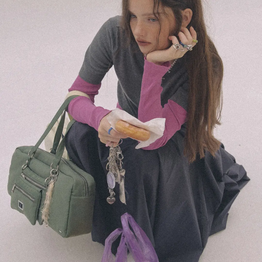 엔프프 clip pouch bag-khaki 상품 이미지 2