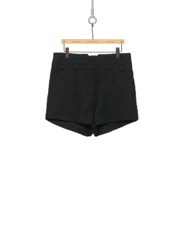 PF25 BLACK BUTTON POINT SHORTS
