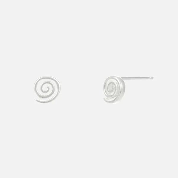 [silver925] snail earrings-silver