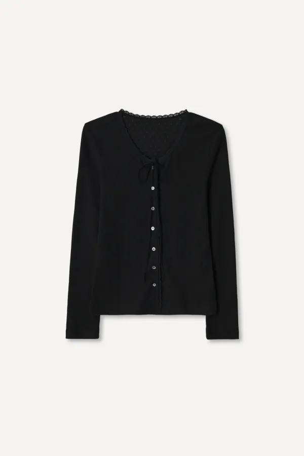 Lace Button Cardigan