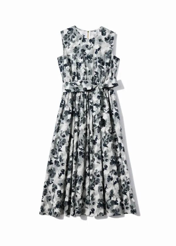 BOTANICAL SLEEVELESS DRESS