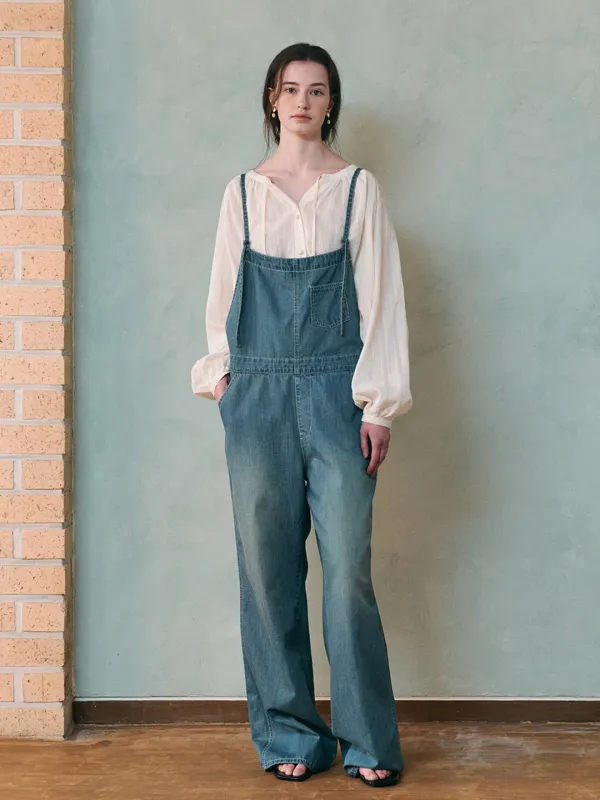 SIMEEZ overall denim pants_blue