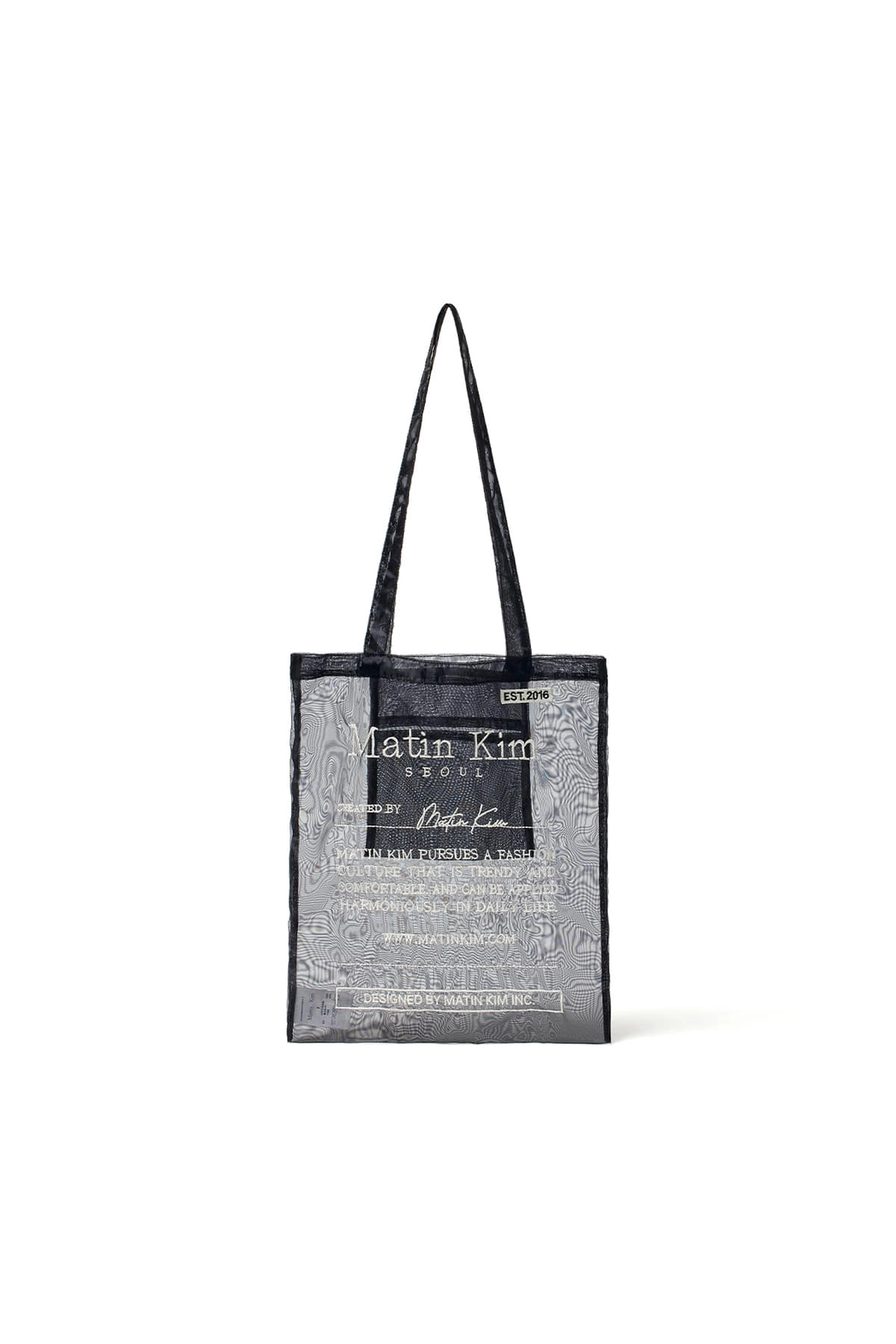마뗑킴 ORGANZA ECOBAG IN BLACK 상품 이미지 2