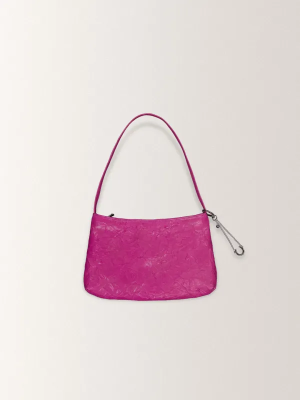 BOW LEATHER BAG [ CHERRY ]