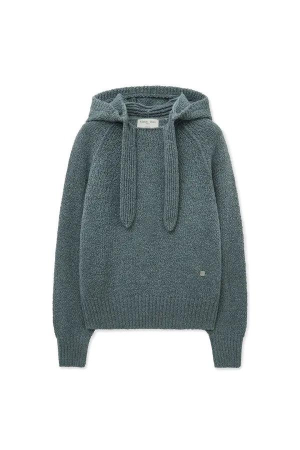 MUFFLER POINT HOODY PULLOVER IN BLUE