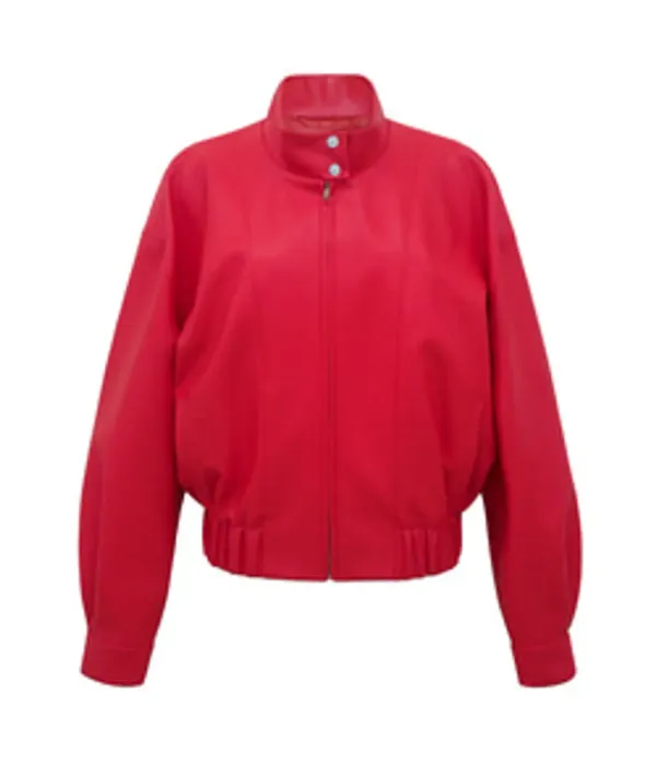 NUEVO VEGAN LEATHER BOMBER JACKET