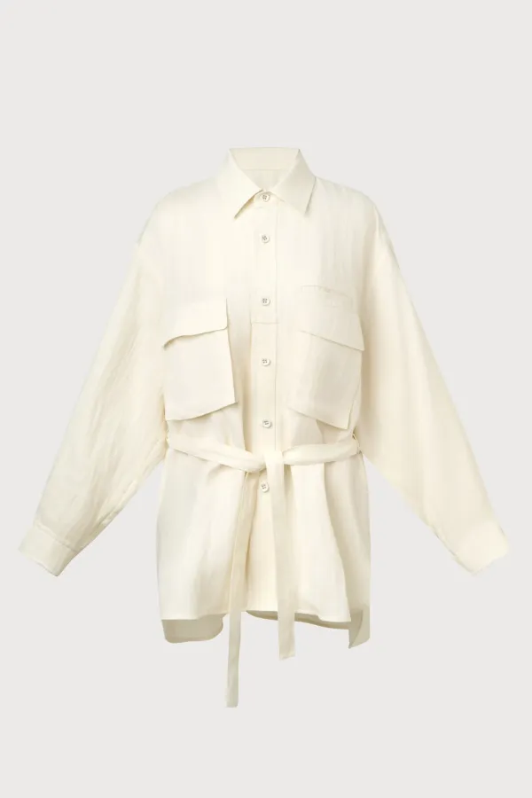 Part.8 Breeze touch set-up shirts (black, cream)