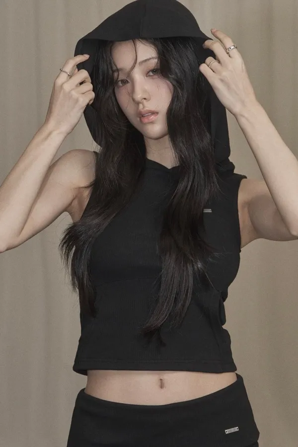 Vintage Hood Sleeveless (black)