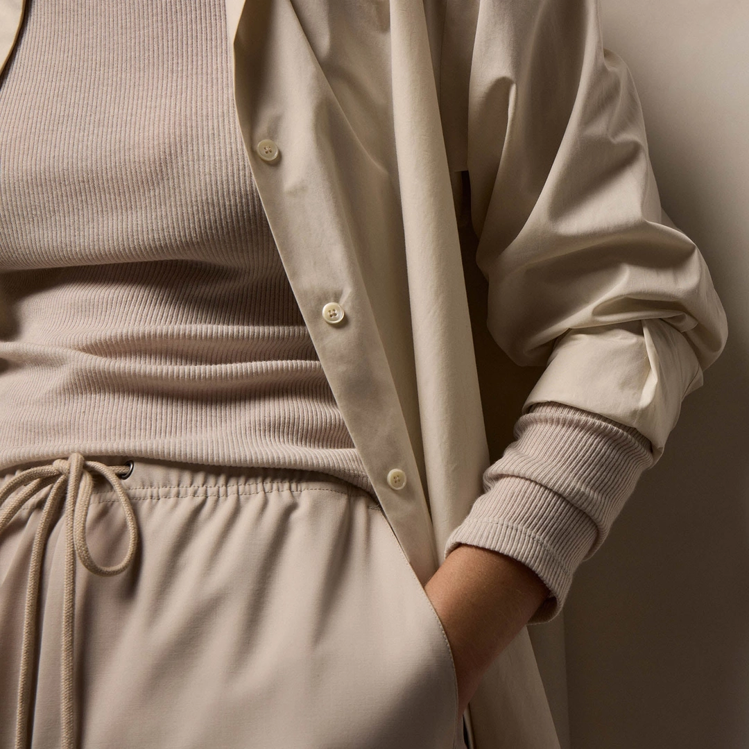 제임스펄스 Supima Poplin Shirt - Light Beige 상품 이미지 3