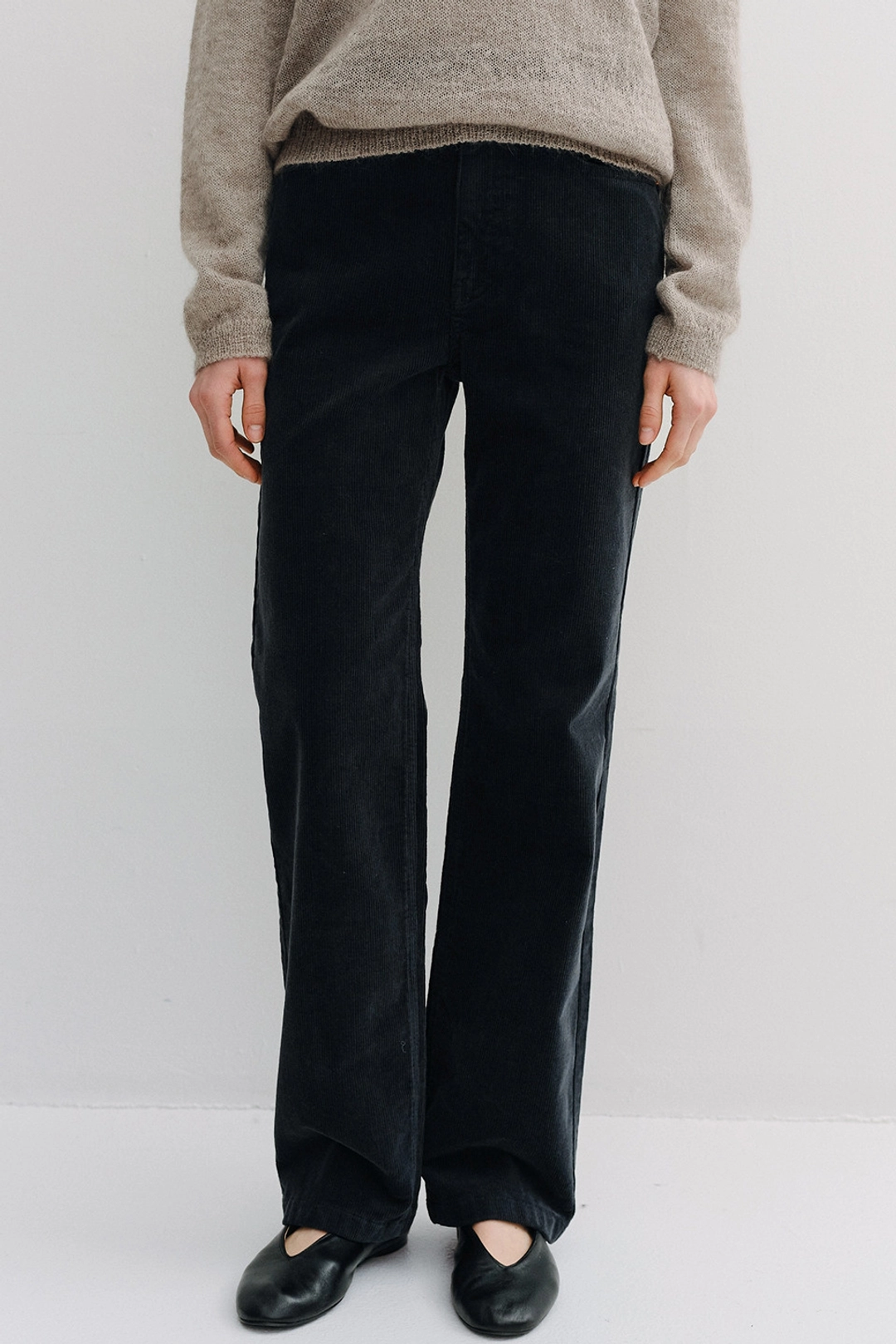 블랭크공삼 relaxed straight corduroy pants (vintage navy) 상품 이미지 1