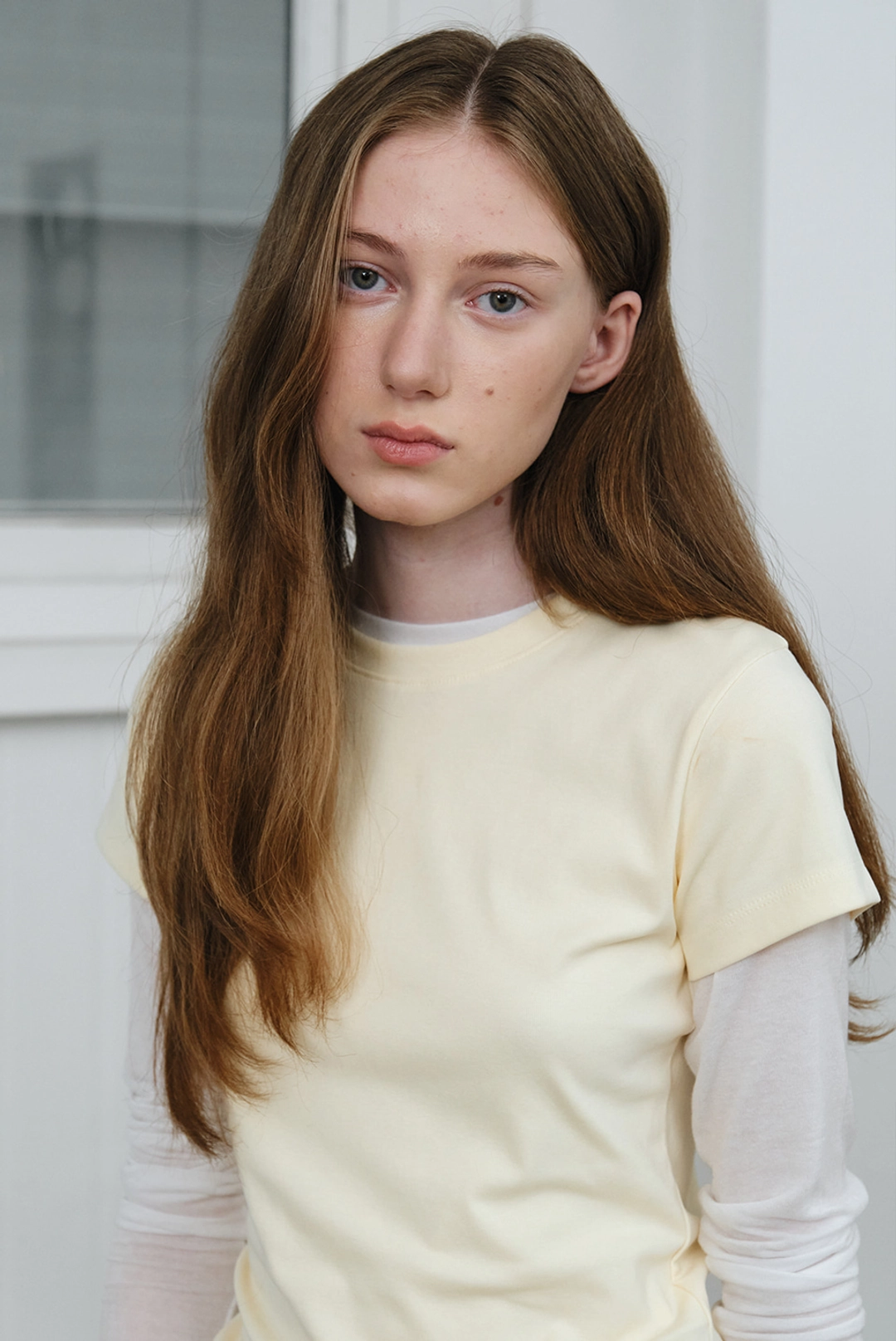 브렌다 브렌든 color half tee - yellow 상품 이미지 2