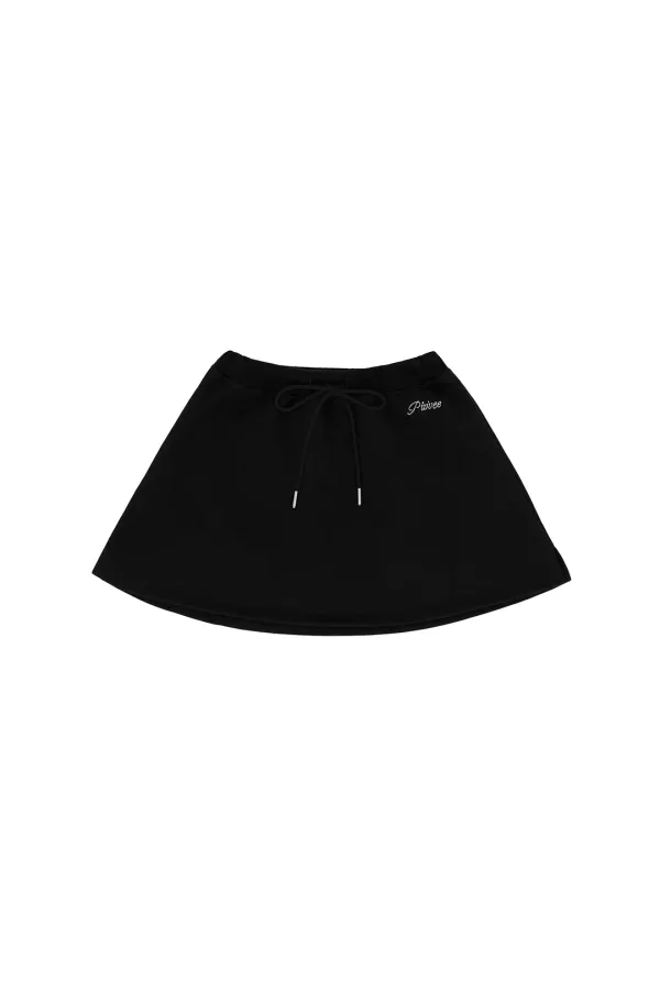 [1차] A Line Sweat Skirt (ebony black)