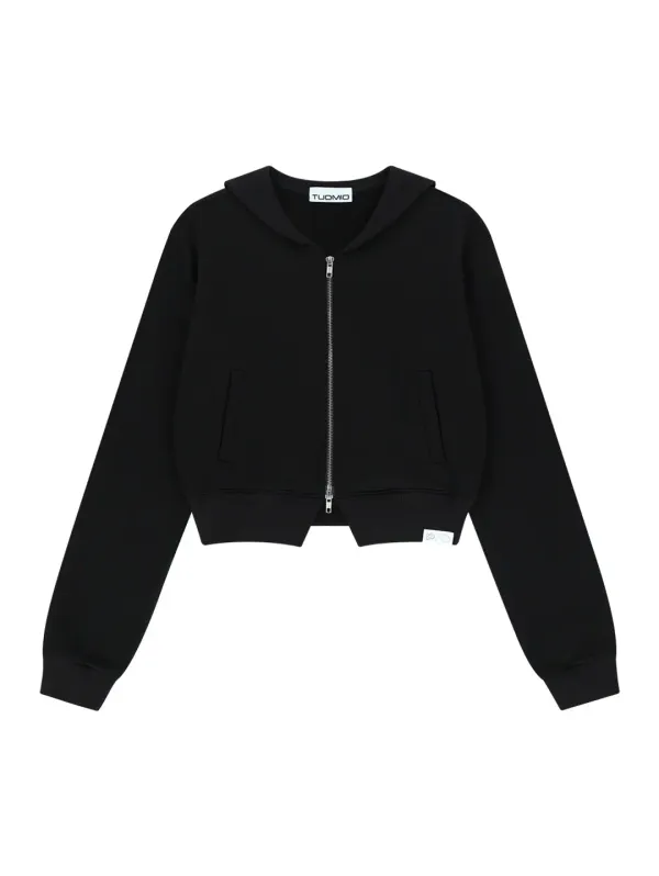 SAILOR COLLAR ZIP-UP [BLACK]