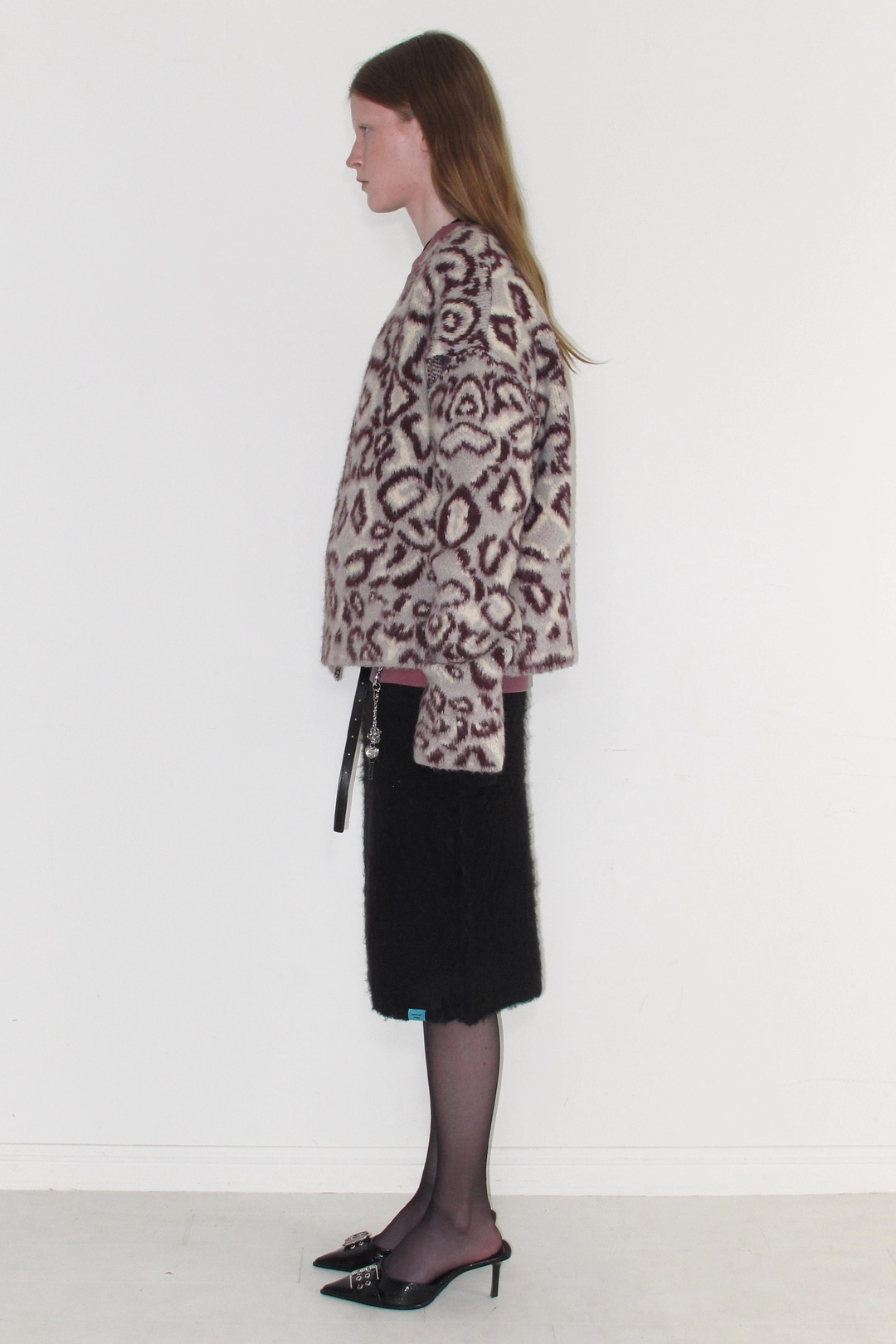 인스턴트펑크 LEOPARD KNIT CARDIGAN - MULTI 상품 이미지 3