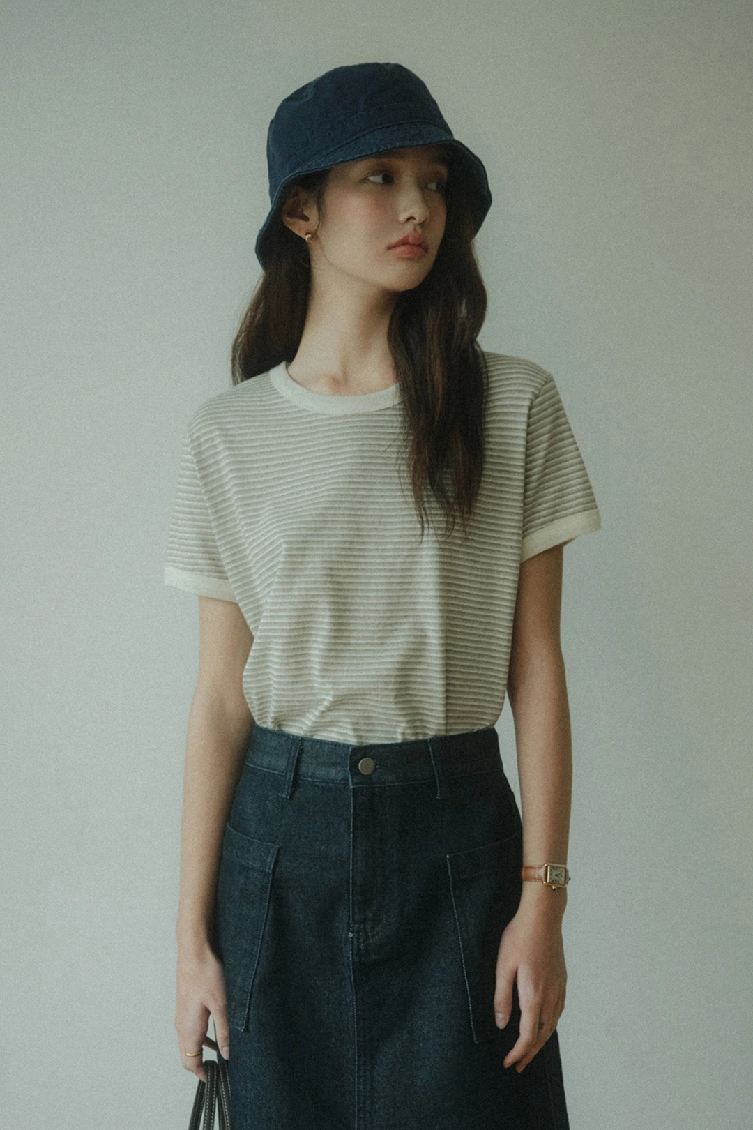 세이지먼트 HAZEL STRIPE HALF T(BEIGE) 상품 이미지 2