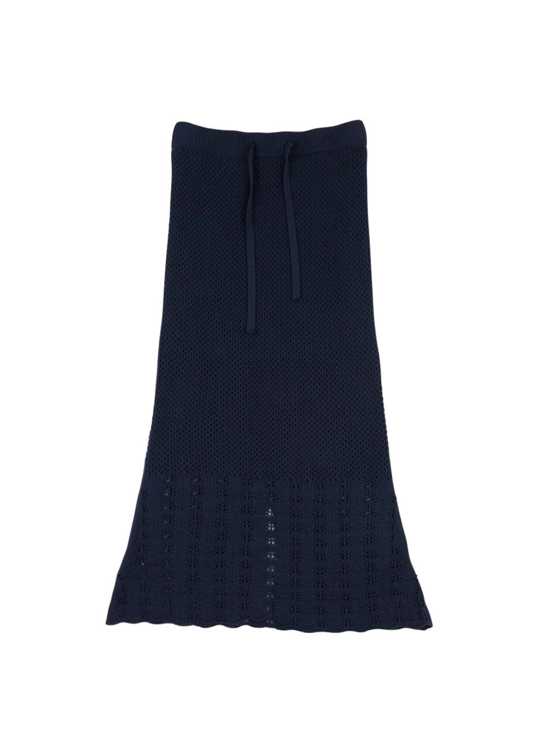 온무드 LIS KNIT LONG SKIRT - NAVY 상품 이미지 3