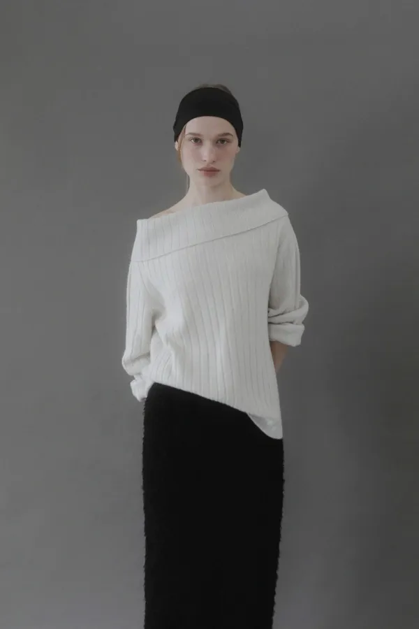 Lettie Turtleneck Knit (snow grey)
