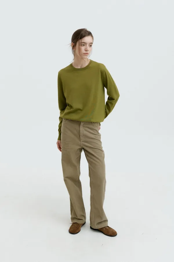 Plain Round Neck Knit