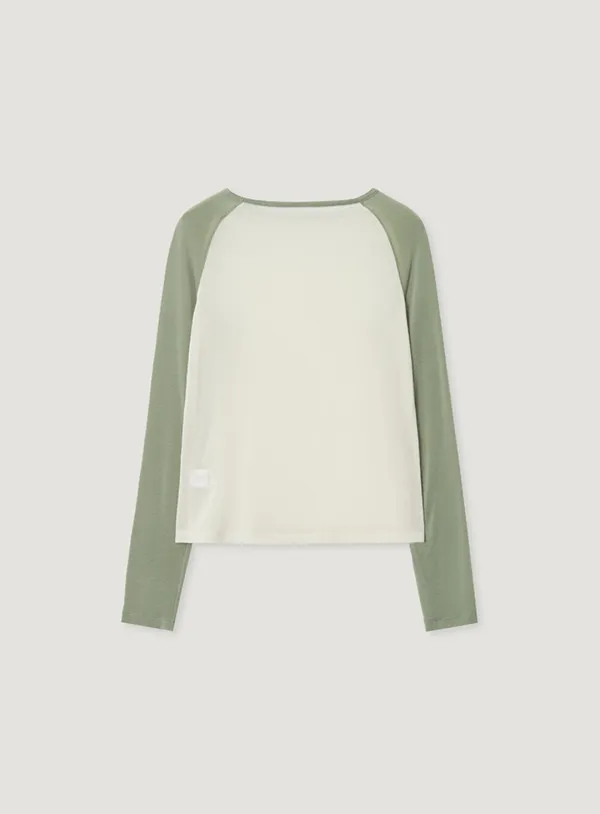 MAHO RAGLAN TEE_CREAM KHAKI