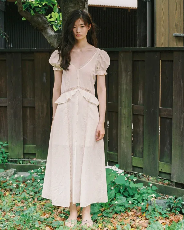 [Exclusive] flétta 134 Lucia Dress_Cream