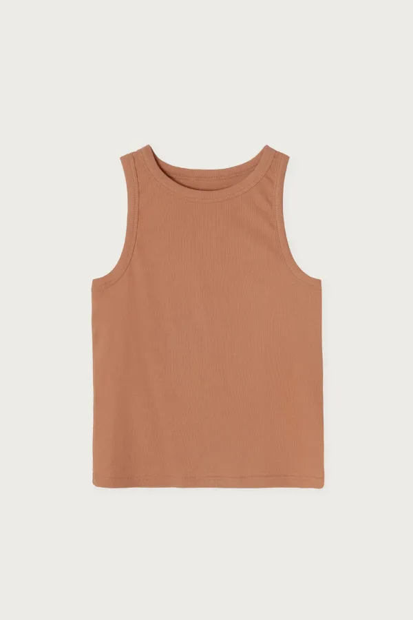 BASIC SLEEVELESS TOP PEACH