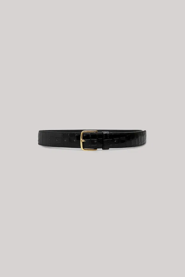 Dixie Croc Leather Belt