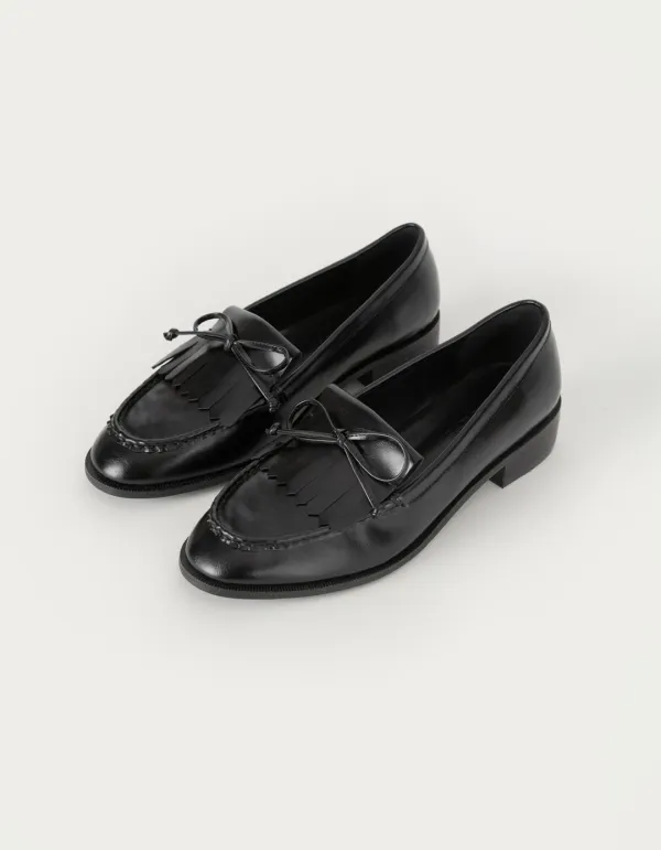 Fringe Loafer - Black