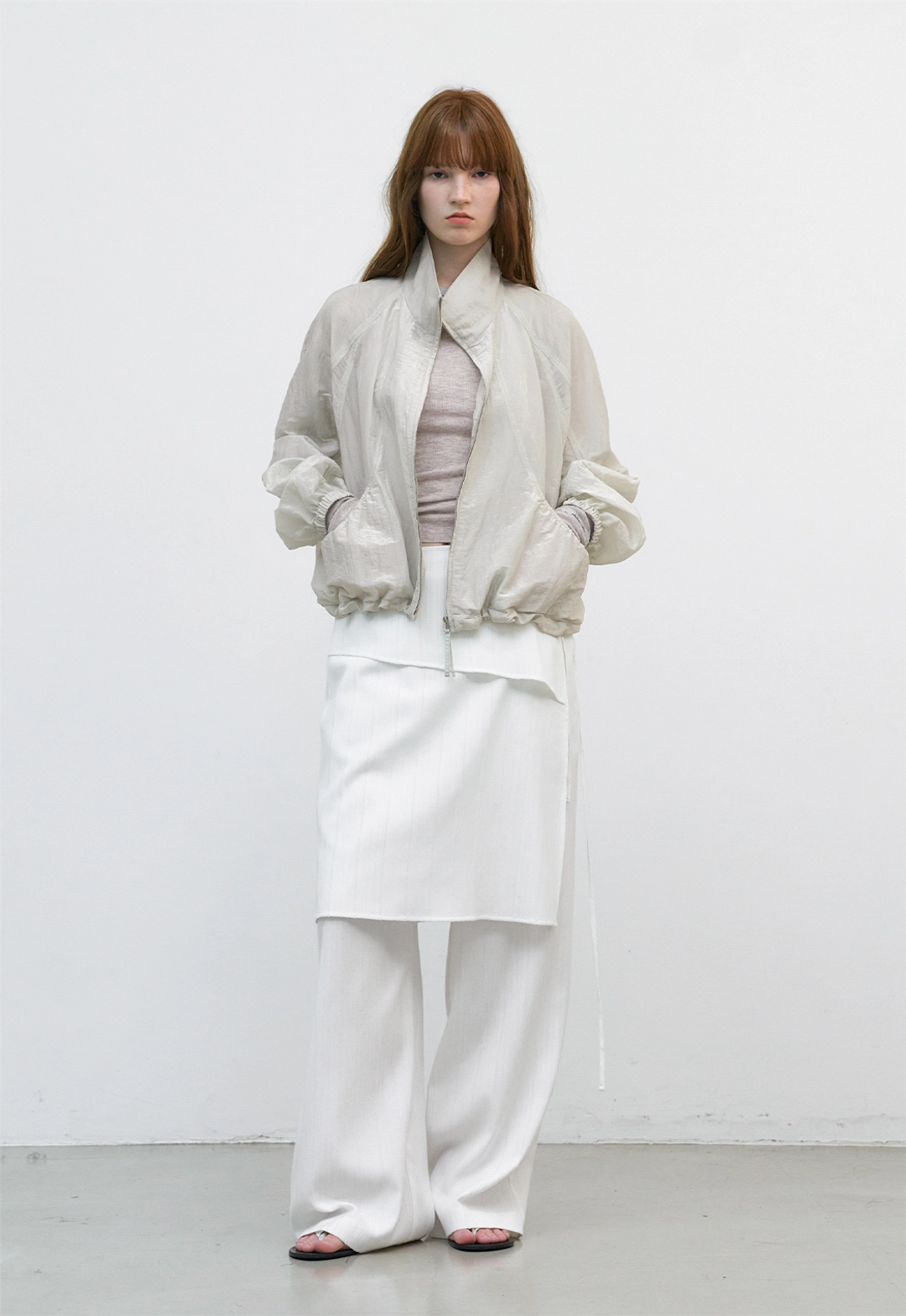 아뜰리에 나인 (PT-5751)LAYERED SET WRAP SKIRT PANTS 상품 이미지 2