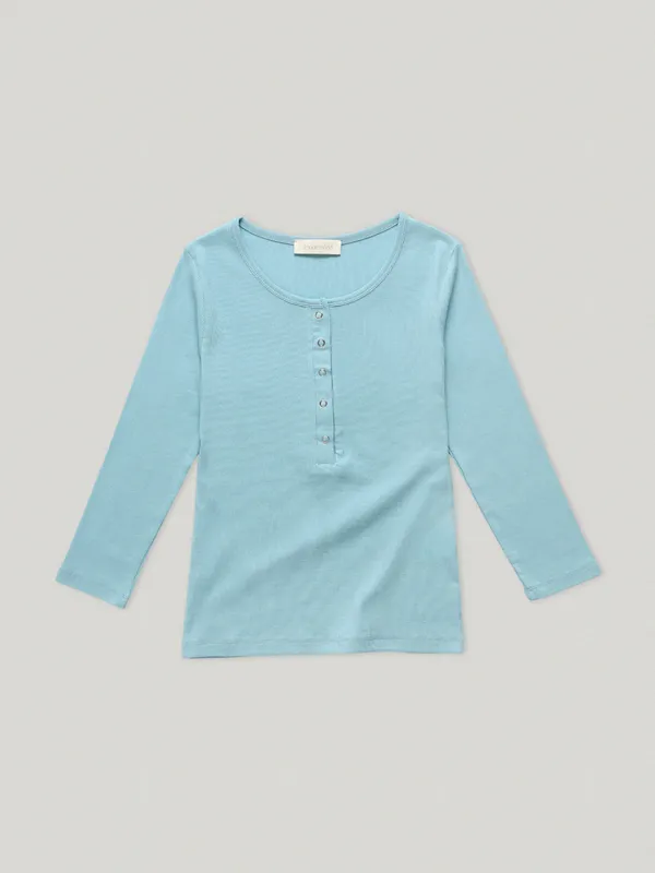 Lycée Button Tee Soft Aqua (3rd)
