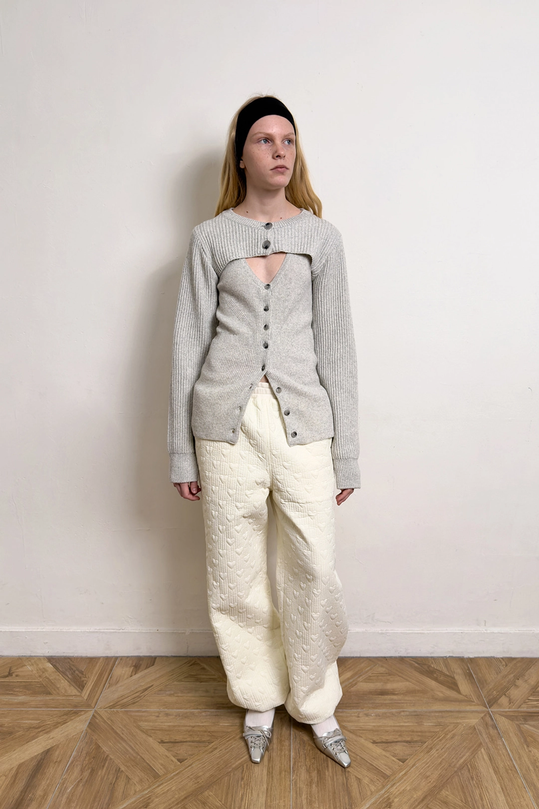 다이애그널 HEART STITCHED PADDING PANTS 상품 이미지 2