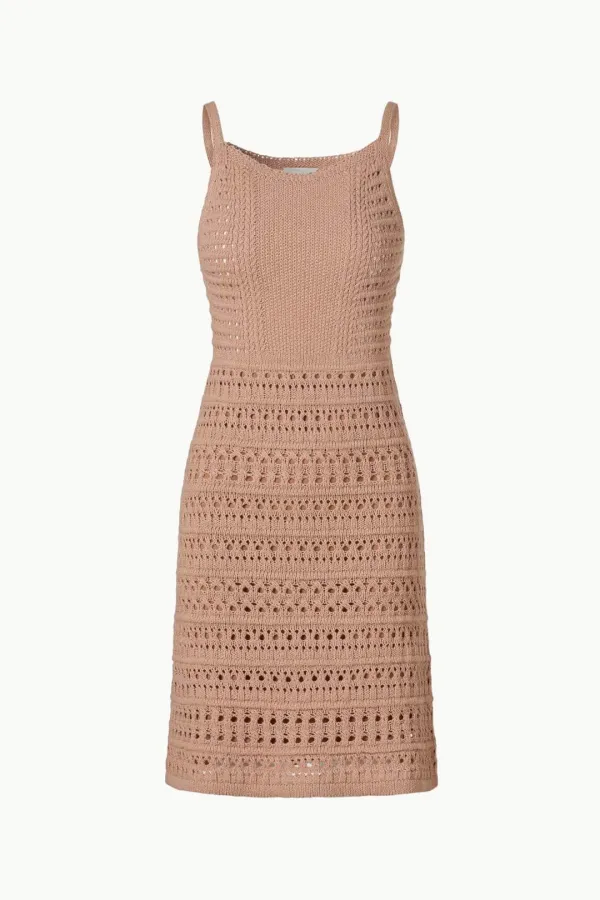 Crochet Mini Dress, Peach