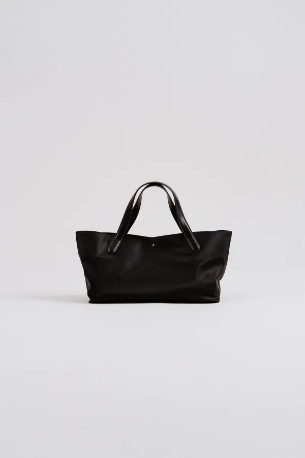 23968_Black nylon tote bag