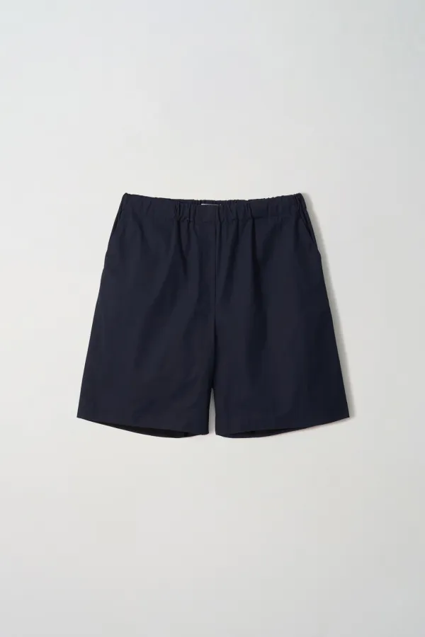 Cotton banding shorts - Navy