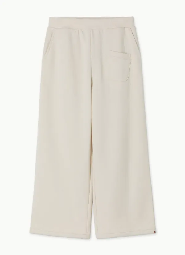 Crop sweat pants_Bone White