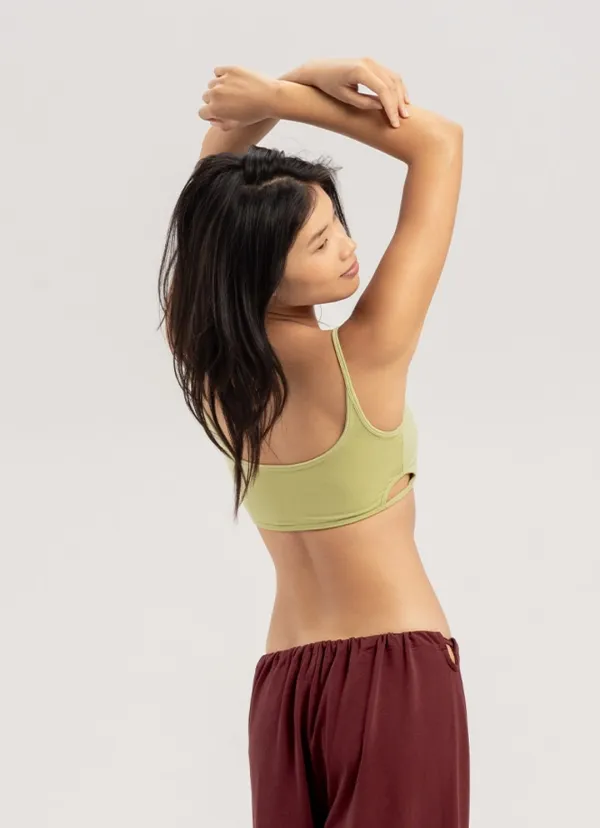 Side cut bra top_Nile