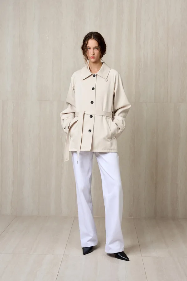 BELTED TRENCH JACKET