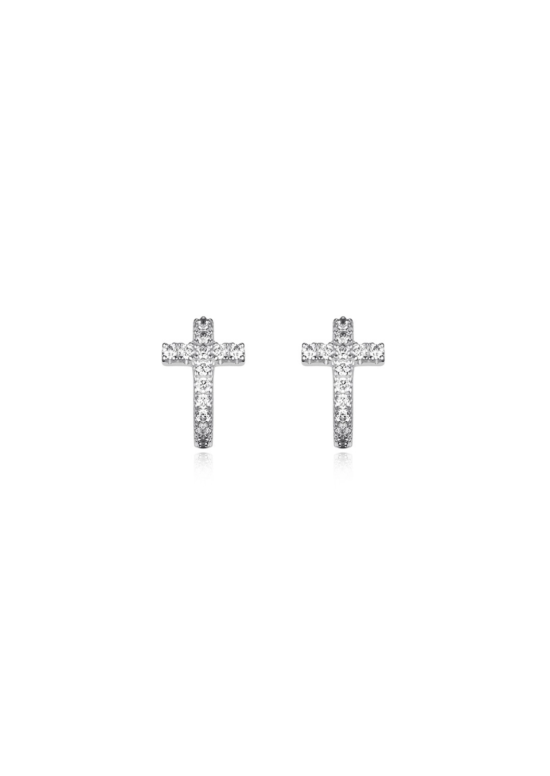 에스실 [E] Pave Cross Hoops 상품 이미지 1