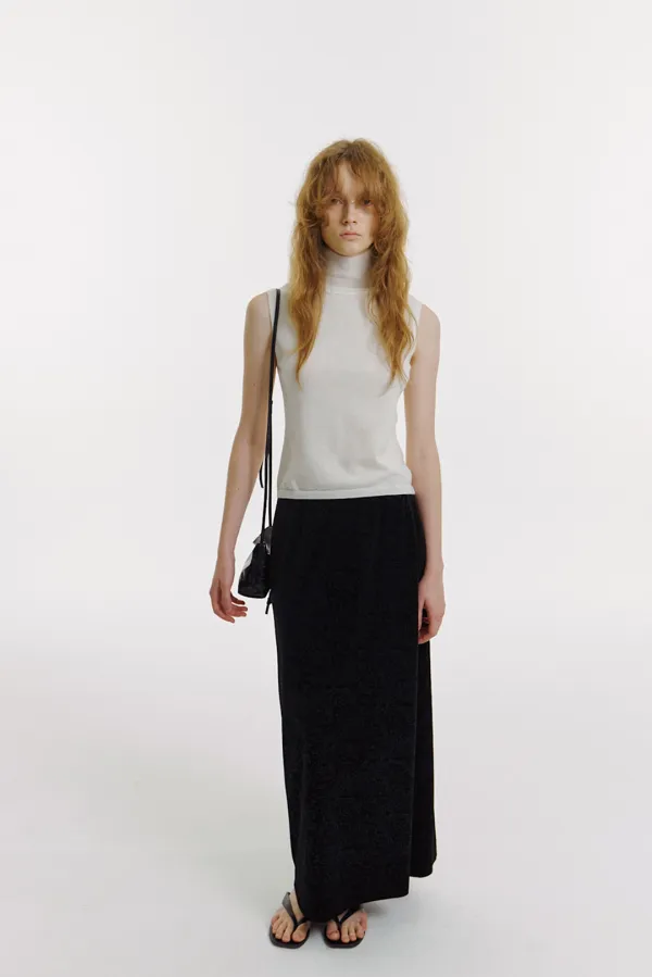 Bria Turtleneck Top in Ivory