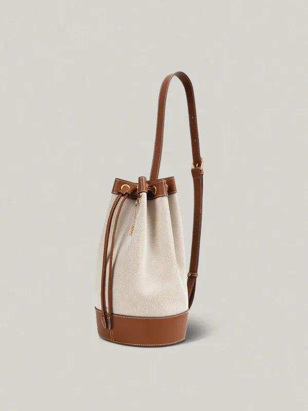 Vase Backpack Brown - canvas바스 백팩 - 캔버스