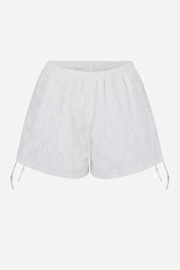 25SS bluedy lace string shorts